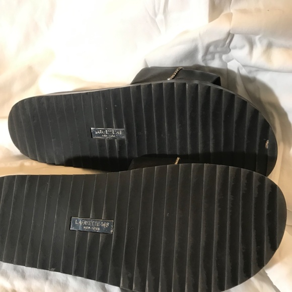 Lafayette 148 Sandals with crystals Size 8 - Picture 6 of 6